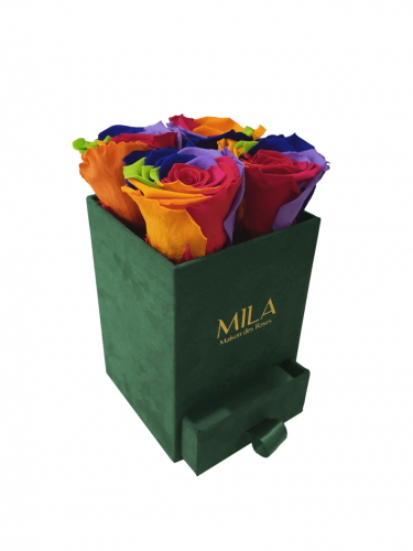 Produit Mila-Roses-01401 Mila Velvet Mini Emeraude Velvet Mini - Rainbow