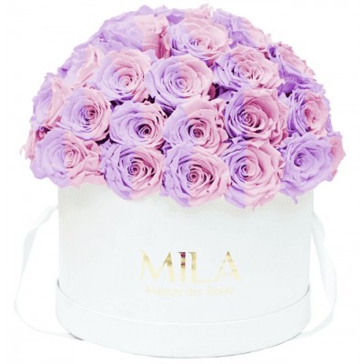 Produit Mila-Roses-01549 Mila Classique Large Dome Blanc Classique - Vintage rose