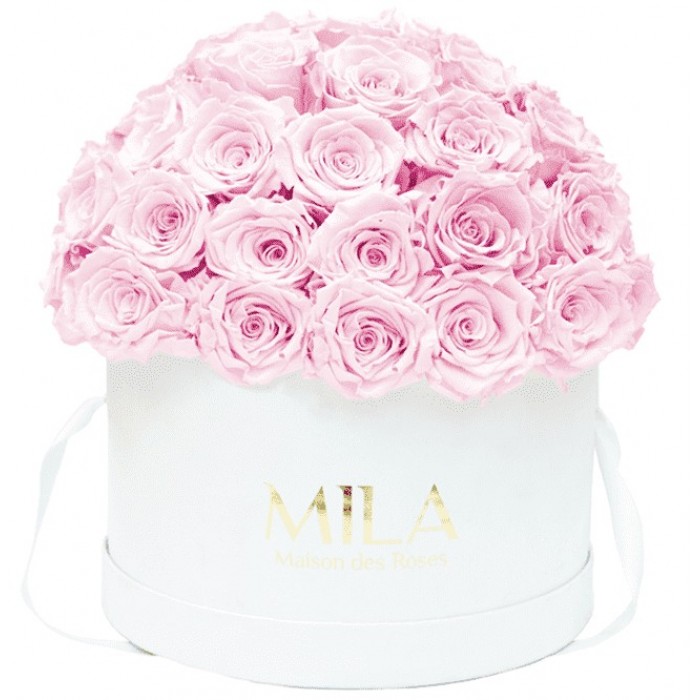 Mila Classique Large Dome Blanc Classique - Pink Blush