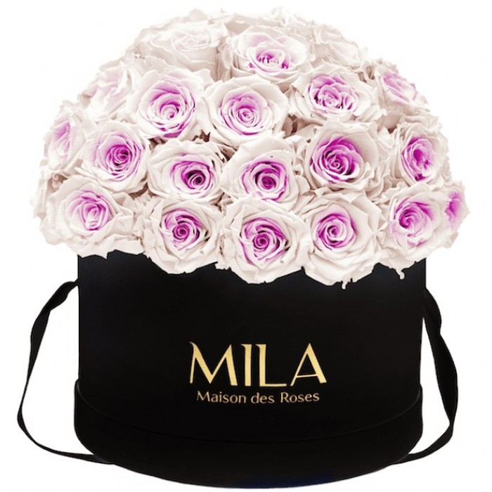 Mila Classique Large Dome Noir Classique - Pink bottom