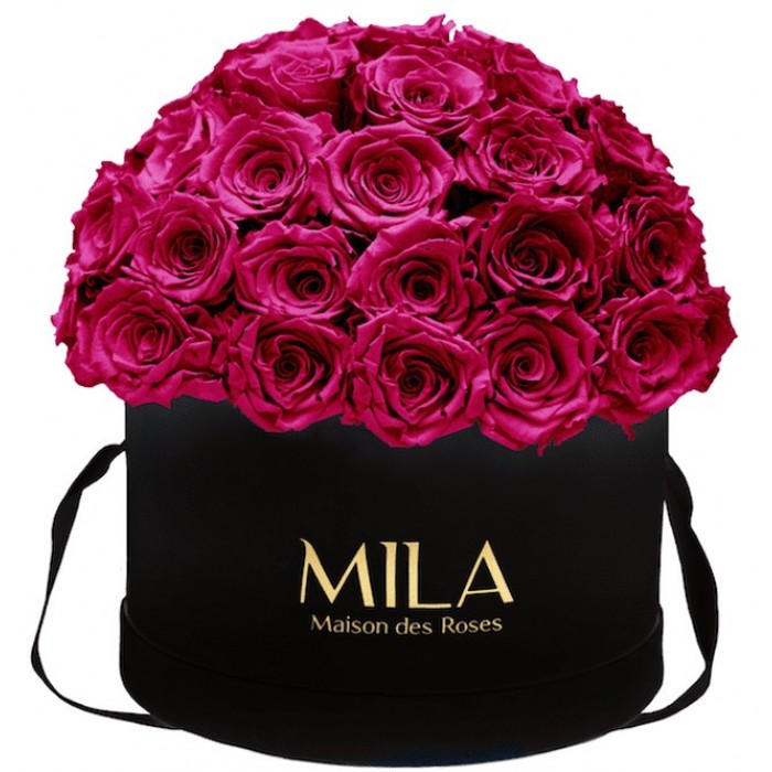 Mila Classique Large Dome Noir Classique - Fuchsia