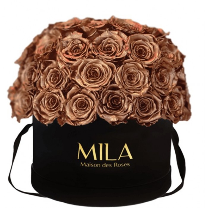 Mila Classique Large Dome Noir Classique - Metallic Copper