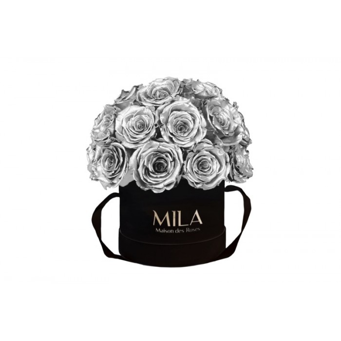 Mila Classique Small Dome Noir Classique - Metallic Silver