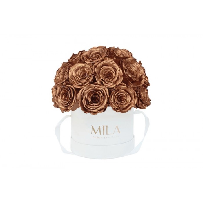 Mila Classique Small Dome Blanc Classique - Metallic Copper