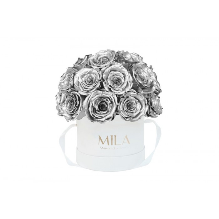 Mila Classique Small Dome Blanc Classique - Metallic Silver