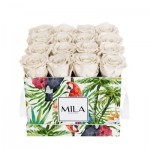  Mila-Roses-01815 Mila Limited Edition Jungle Medium Medium Jungle - White Cream