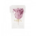  Mila-Roses-01873 Mila Acrylic Single Stem - Metallic Rose Gold