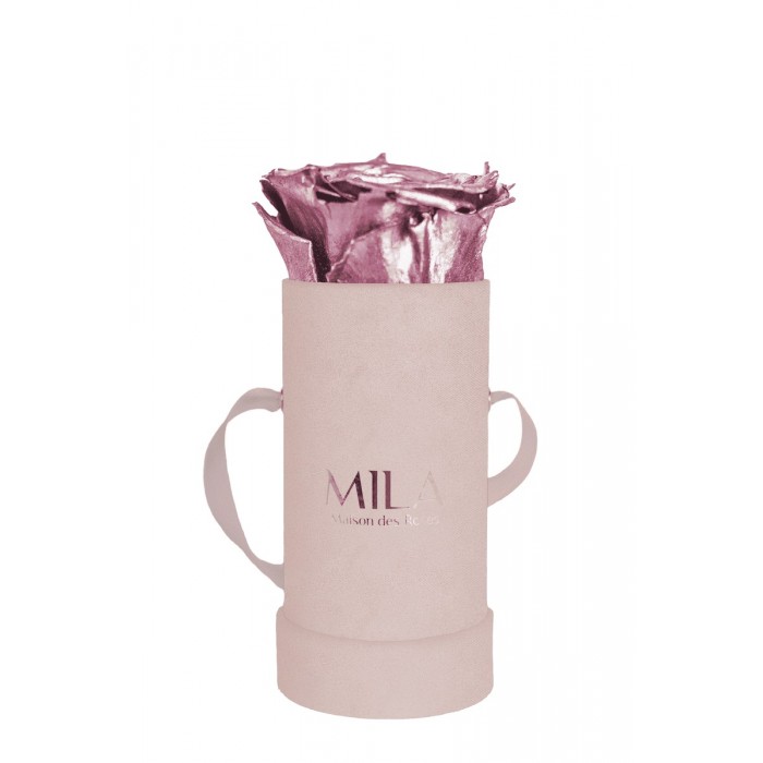 Mila Velvet Baby Old Pink Velvet Baby - Metallic Rose Gold