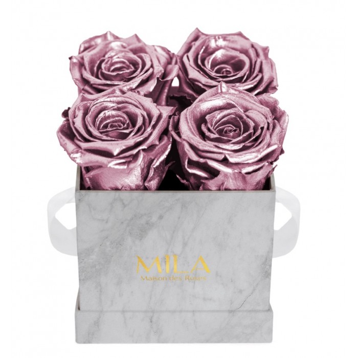 Mila Mini Marble Marble - Metallic Rose Gold