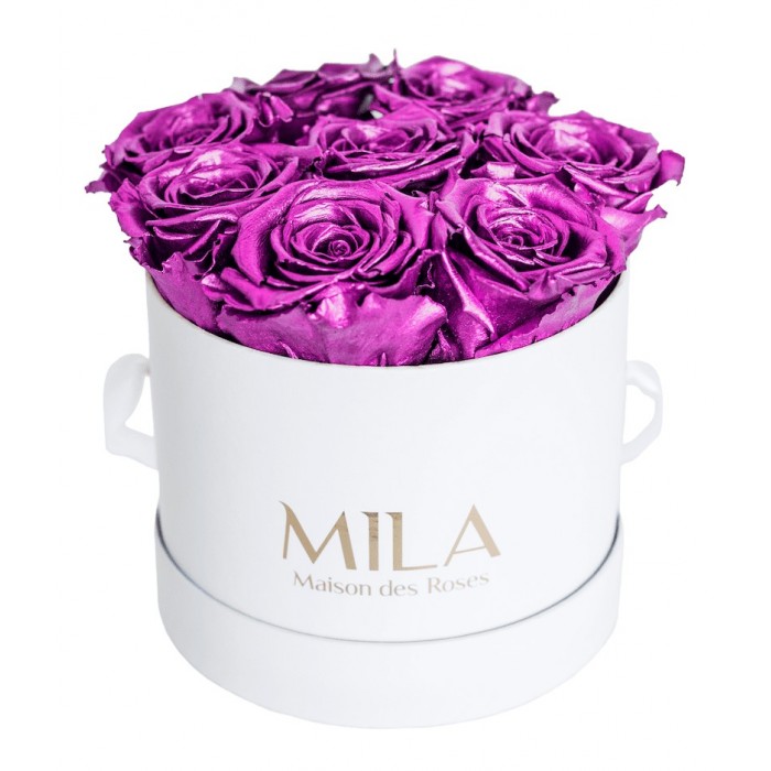 Mila Classique Small Blanc Classique - Metallic Pink