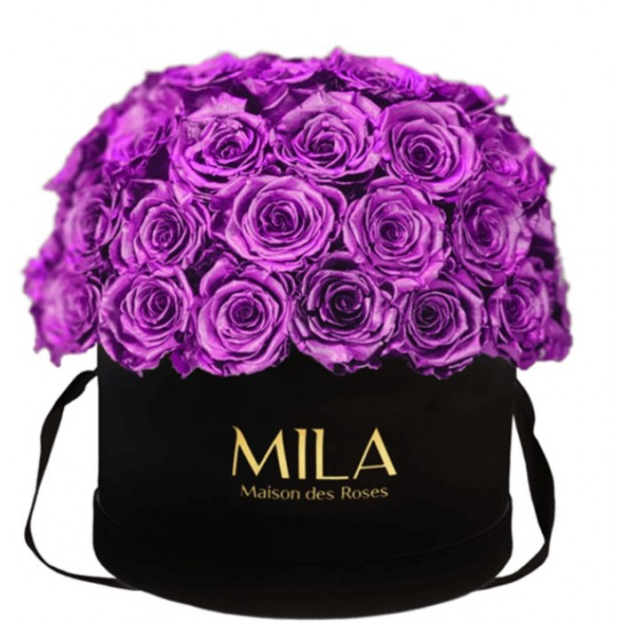 Mila Classique Large Dome Noir Classique - Metallic Pink