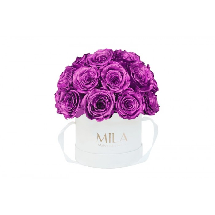 Mila Classique Small Dome Blanc Classique - Metallic Pink