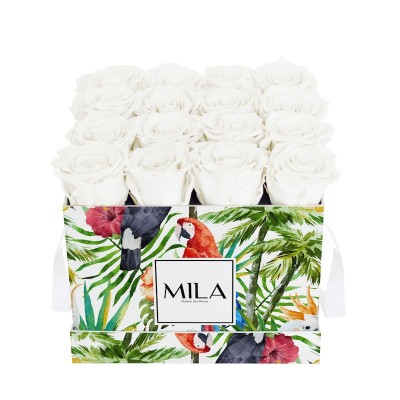 Produit Mila-Roses-02274 Mila Limited Edition Jungle Medium Medium Jungle - Pure White