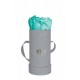 Mila Velvet Baby Light Grey Velvet Baby - Aquamarine