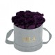 Mila Velvet Small Light Grey Velvet Small - Velvet purple